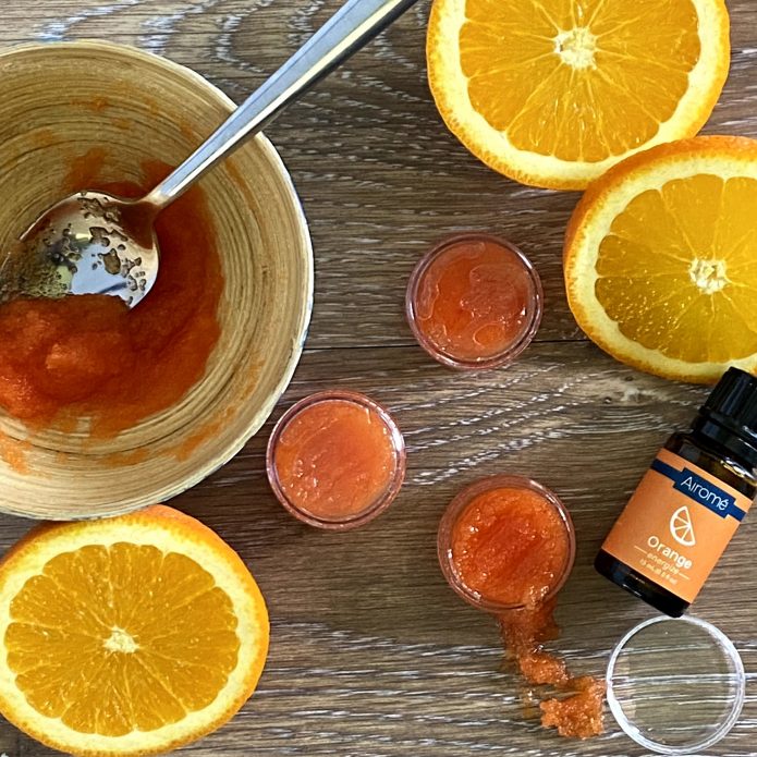 DIY Creamsicle Lip Scrub