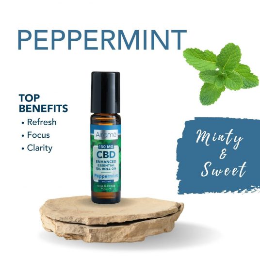 Peppermint CBD Enhanced Essential Oil Roll-On