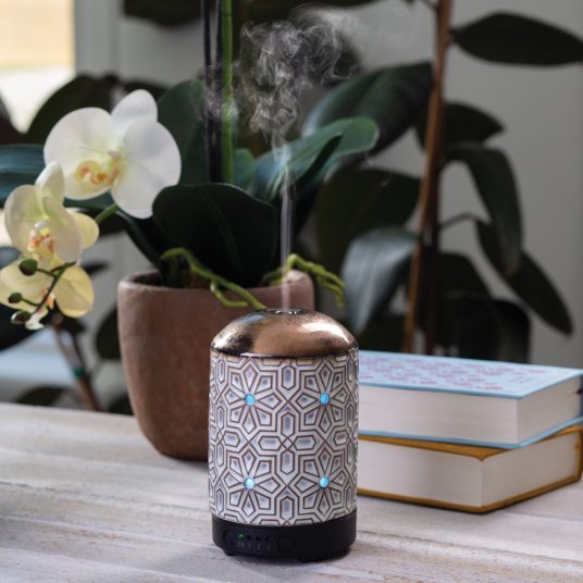 Bronze Geometric Timer Ultra Sonic Diffuser