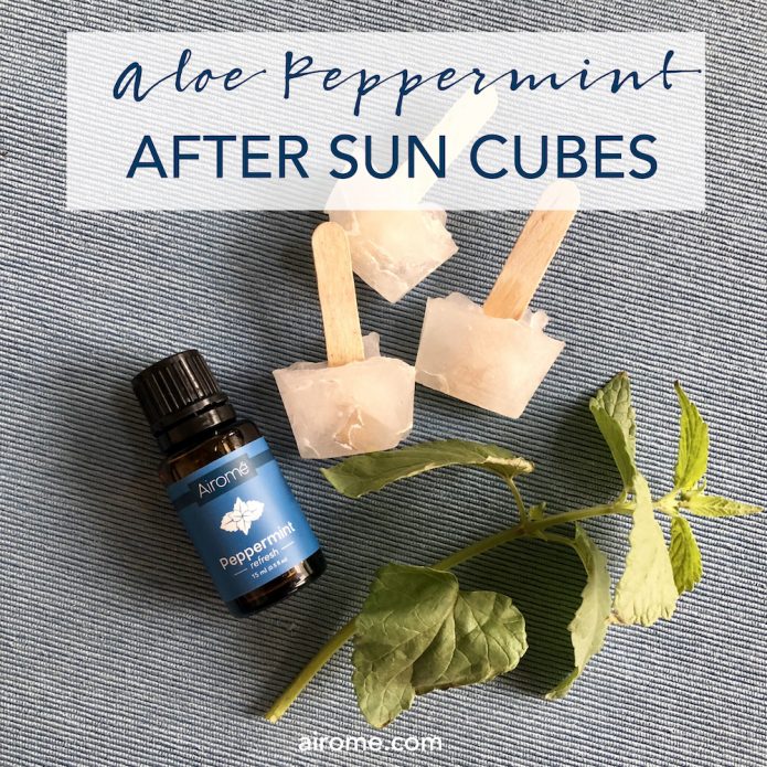 Aloe Peppermint After Sun Ice Cubes for Sunburns