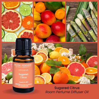 SUGARED CITRUS FRAGRANCE: Fresh citrus, tropical fruit, and pure sugar cane. TOP NOTES: Citrus, Strawberries, Orange, Tangerine MID NOTES: Plum, Black Currant, White Violet, Raspberry BASE NOTES: Vanilla, Soft Sandalwood