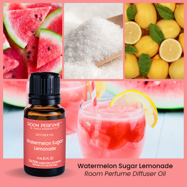 WATERMELON SUGAR LEMONADE FRAGRANCE: Tart lemonade infused with juicy watermelon and fresh spearmint. TOP NOTES: Citrus, Lemon, Grapefruit MID NOTES: Pomelo, Melon, Fruit BASE NOTES: Melon, Mint, Herbal
