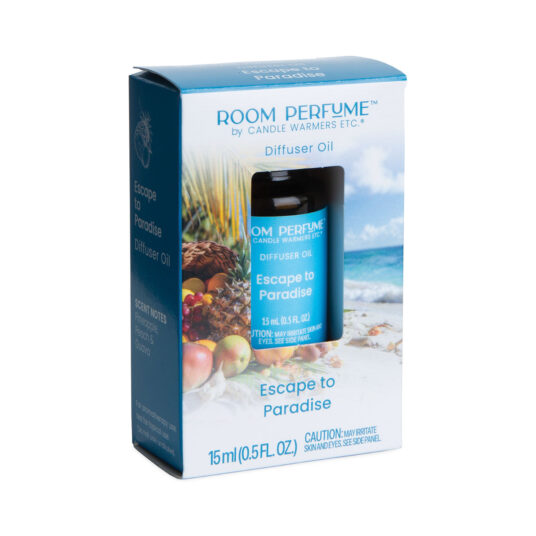 ESCAPE TO PARADISE FRAGRANCE: Sea salted driftwood, warm sands, windswept grasses, and a hint of sugared papaya. TOP NOTES: Peach, Tropical, MID NOTES: Citrus, Guava BASE NOTES: Woody