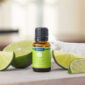 Lime essential oil has a vibrant and sweet aroma. Diffuse this bright and fresh oil for a boost of energy.
