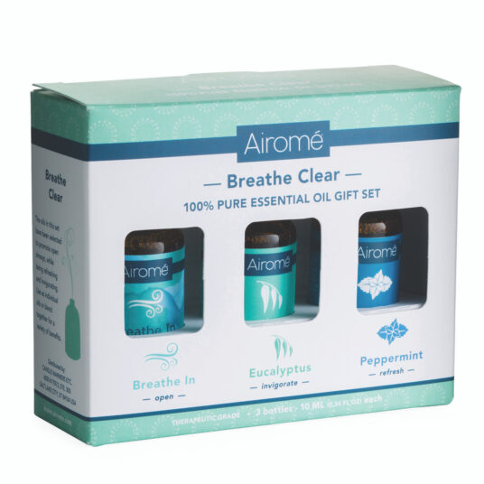 BREATHE IN BLEND: Illicium verum (anise) fruit seed oil, eucalyptus globulus leaf oil, citrus aurantium dulcis (orange) peel oil, mentha piperita (peppermint) oil, mentha viridis (spearmint) leaf oil, melaleuca alternifolia (tea tree) leaf oil. EUCALYPTUS: Steam distilled Eucalyptus globulus leaf oil. PEPPERMINT: Steam distilled Mentha piperita (peppermint) oil.