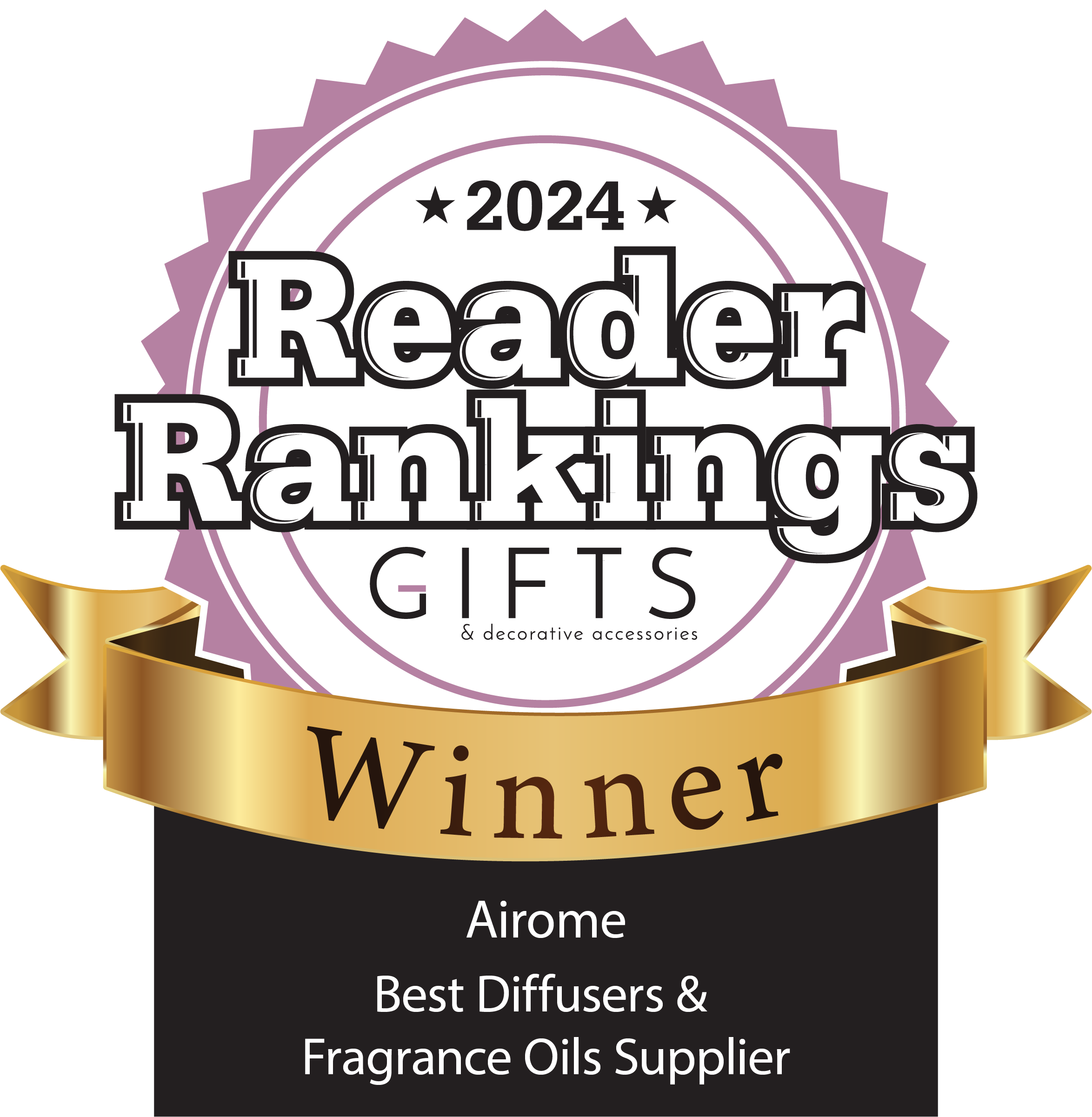 Gifts and Dec Reader Ranking Airome Winner Badge (1400 x 1400 px)